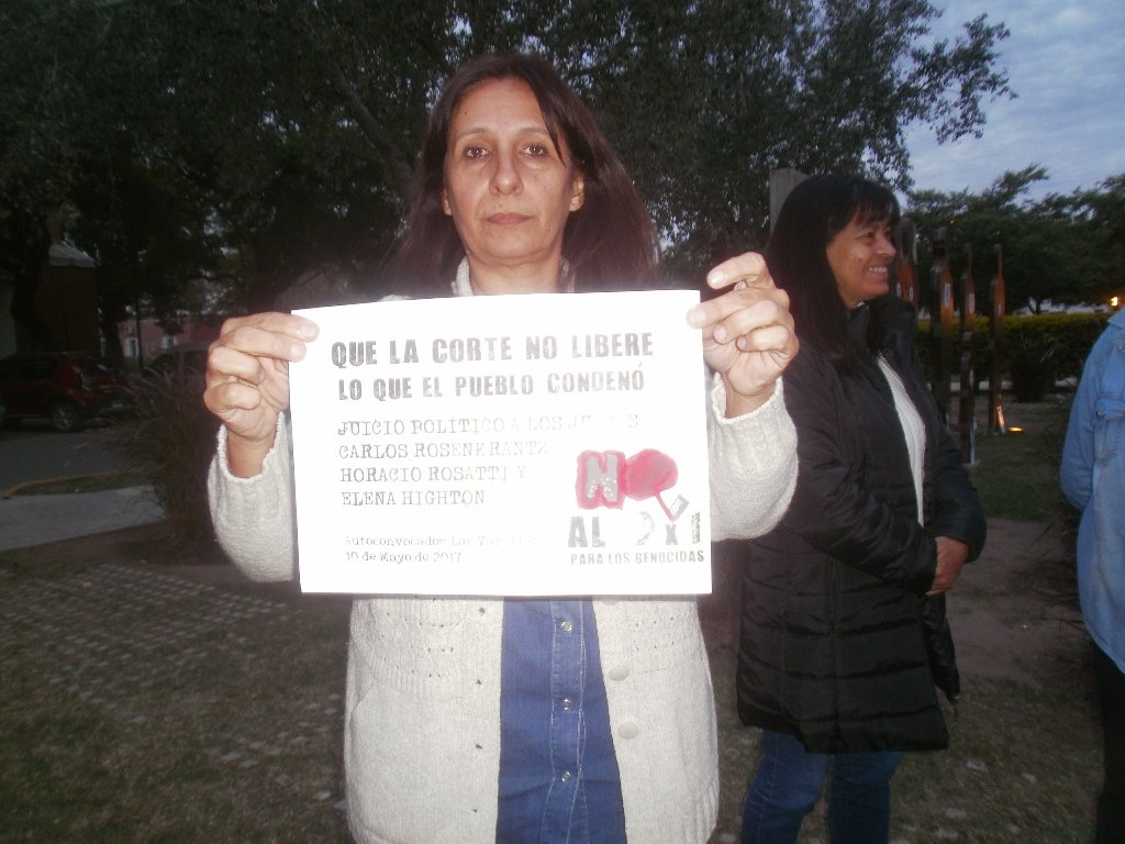 En Las Varillas también manifestaron contra el “2 x 1”