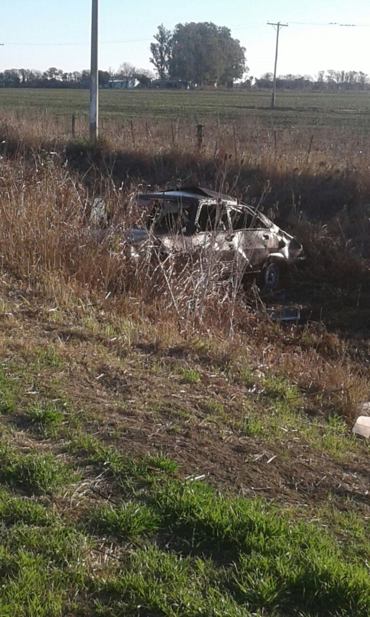 El pésimo estado de la Ruta 158 provocó otro accidente