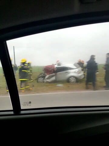 Accidente fatal en la Ruta 13, un muerto luego de un choque frontal