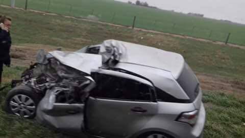 Accidente fatal en la Ruta 13, un muerto luego de un choque frontal