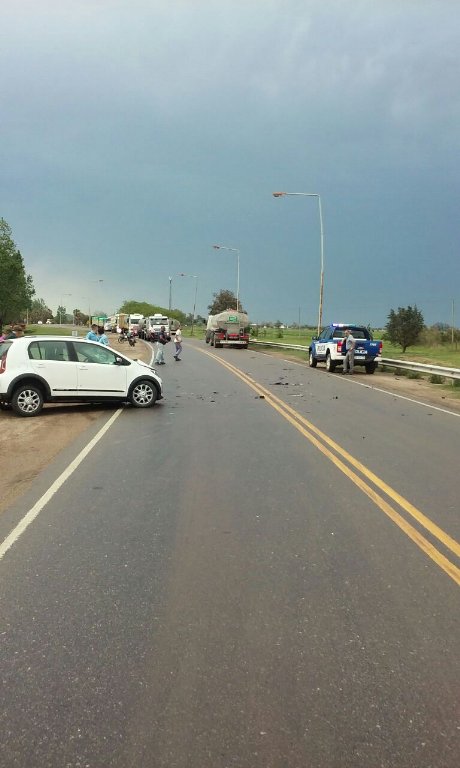 Otro choque en la Ruta 13. Tampoco habría  lesiones graves