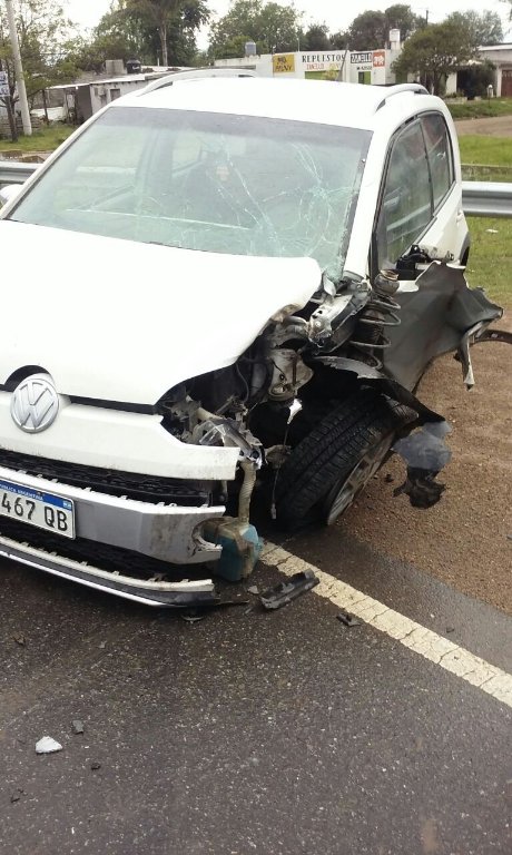 Otro choque en la Ruta 13. Tampoco habría  lesiones graves