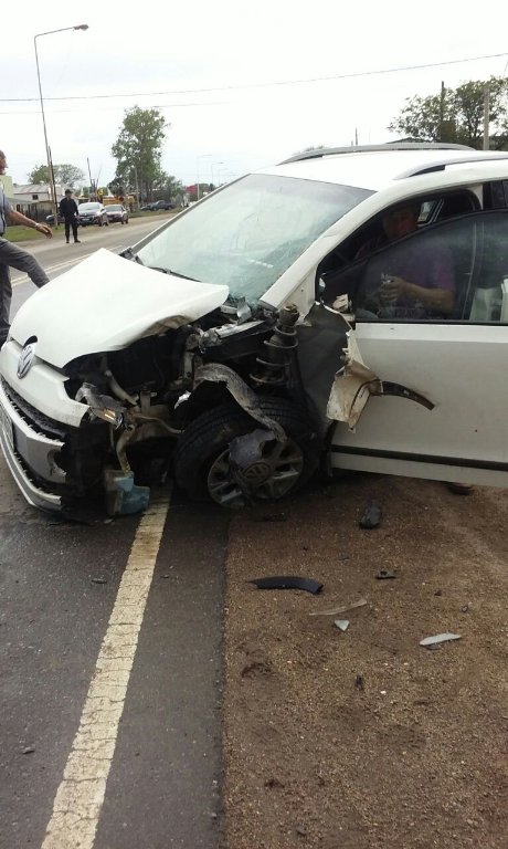 Otro choque en la Ruta 13. Tampoco habría  lesiones graves