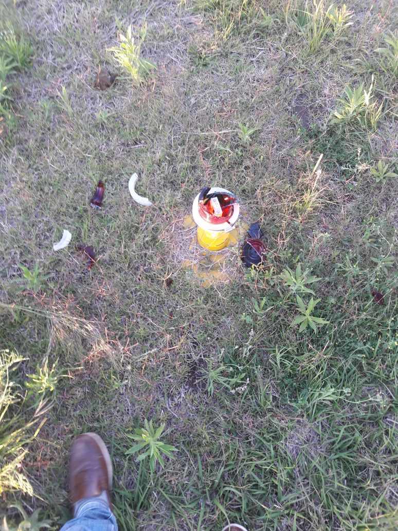 Volvieron a destrozar balizas en la pista del Aeroclub Las Varillas