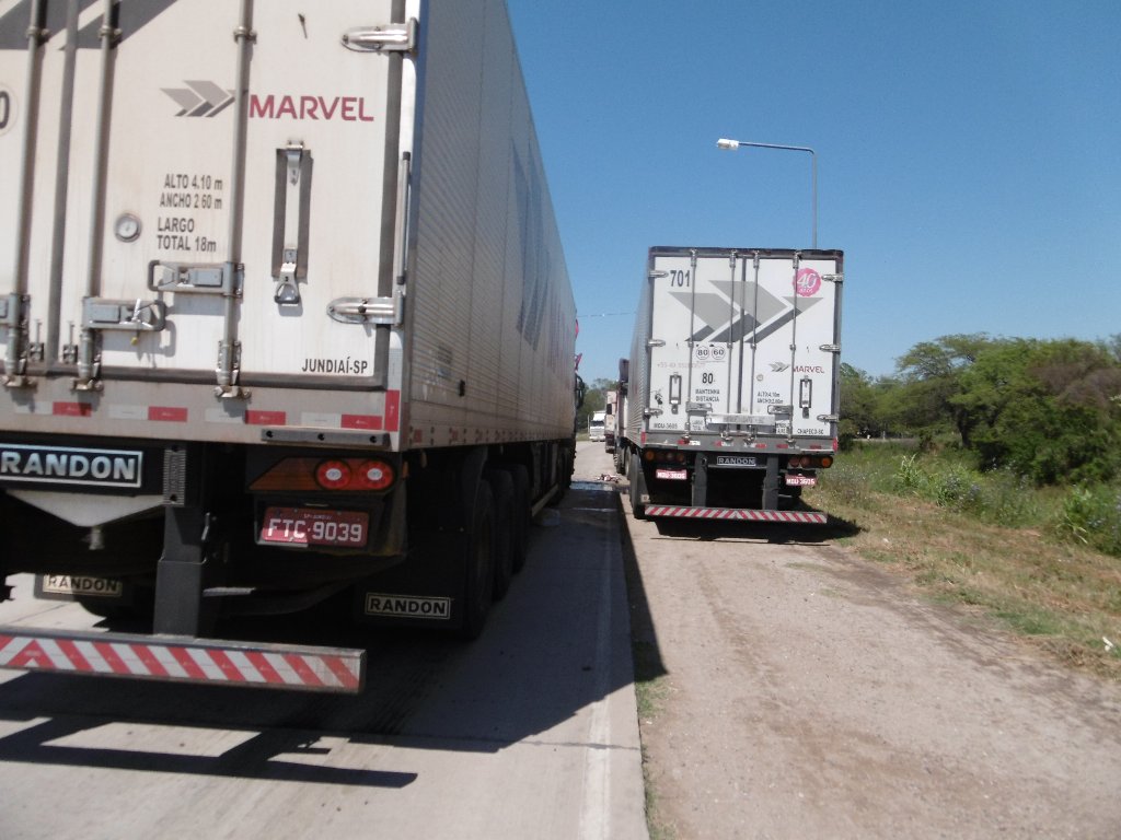 Choque en cadena en la Ruta Pesada. Un herido