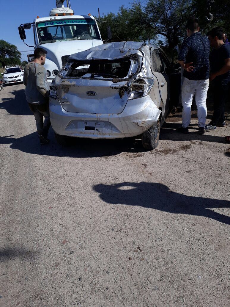 Habrían estado corriendo una picada. Terminaron en una zanja