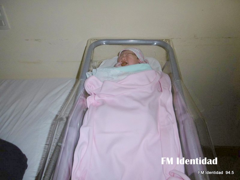 Maia, la primera beba del año en Las Varillas