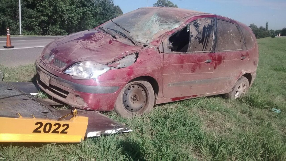 Fue anticipo de FM Identidad: se accidentó Catriel Sánchez. Sólo sufrió heridas leves