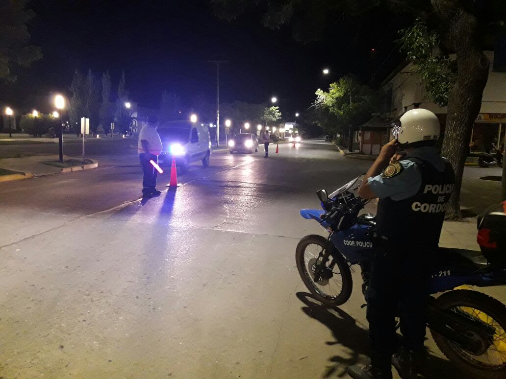 Controles vehiculares en la madrugada