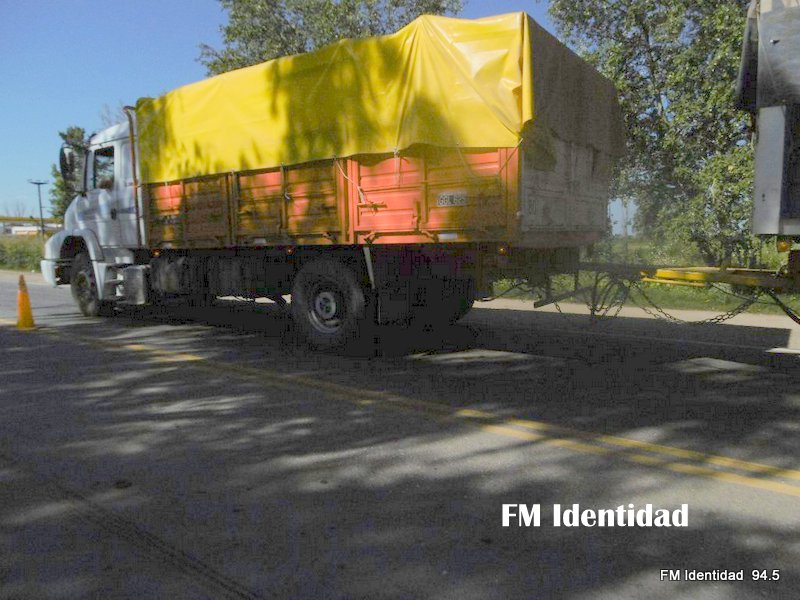 Protesta de transportistas de cereales