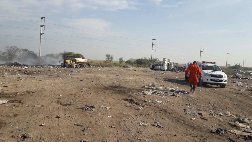 Otra vez tomó fuego el Basural Norte