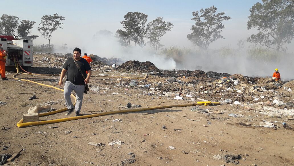 Otra vez tomó fuego el Basural Norte