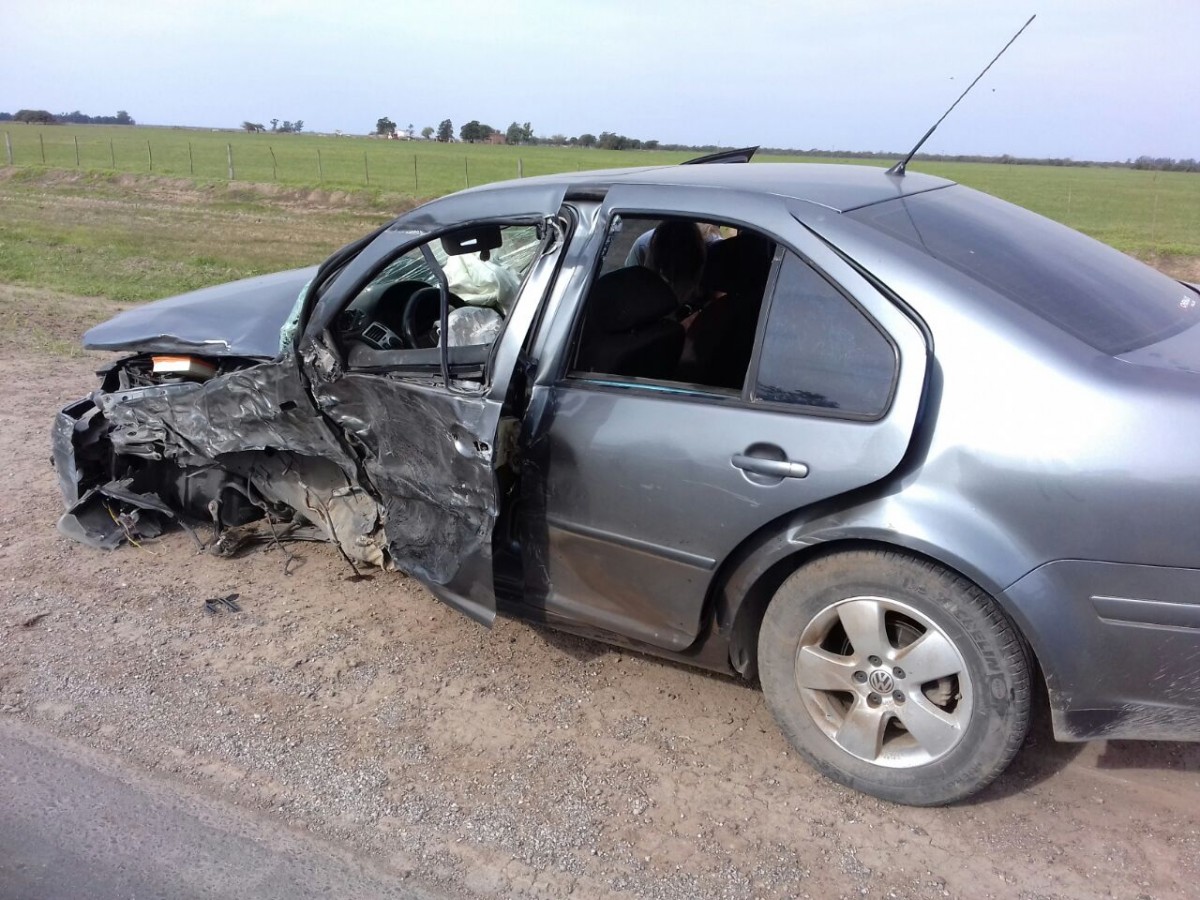Accidente sobre Ruta 158 cerca de Trinchera. Un herido fuera de peligro