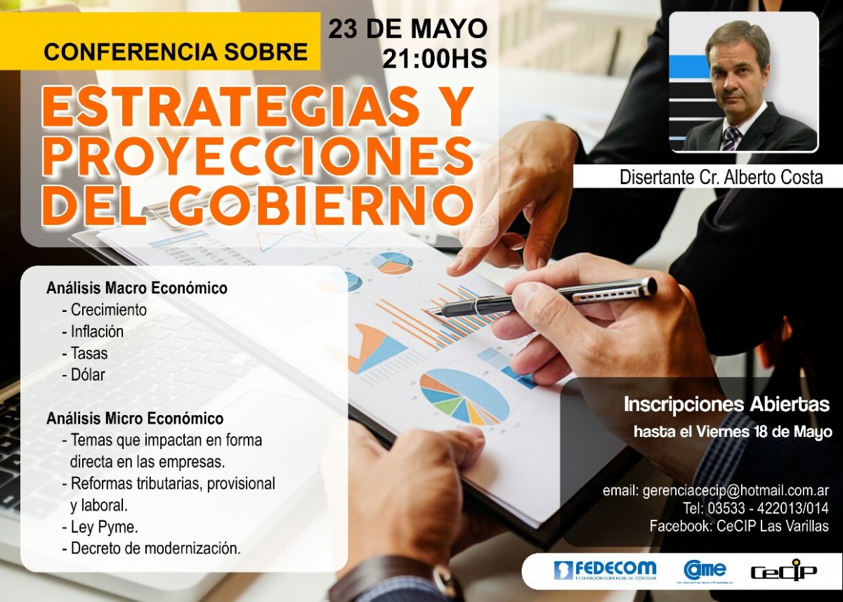 Conferencia en el CeCIP sobre Estrategias y Proyecciones del Gobierno
