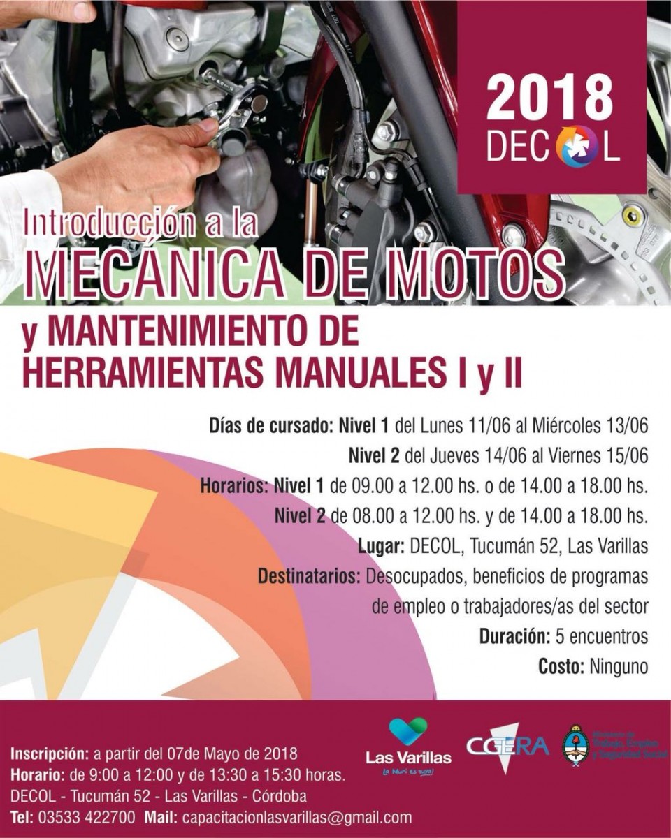 El DeCOL inscribe para capacitaciones que se dictarán en junio