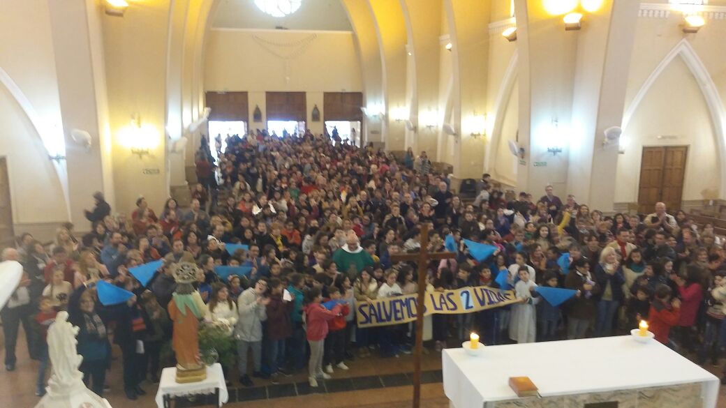 Rotundo NO al aborto legal en la Parroquia de Las Varillas