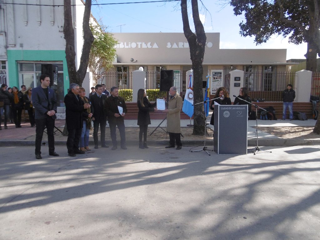 Conmemoraron el Día de la Independencia y los 100 años de la Biblioteca Sarmiento