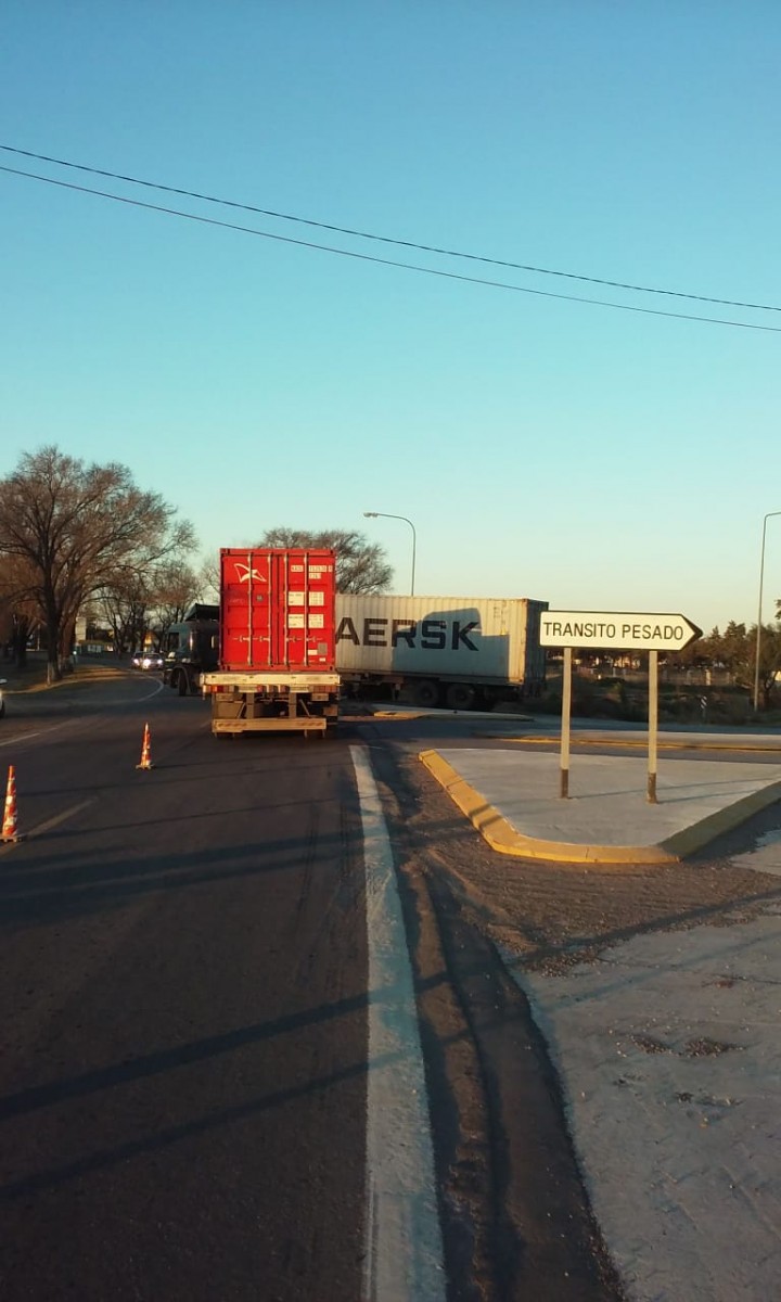 Accidente en el acceso a la ciudad