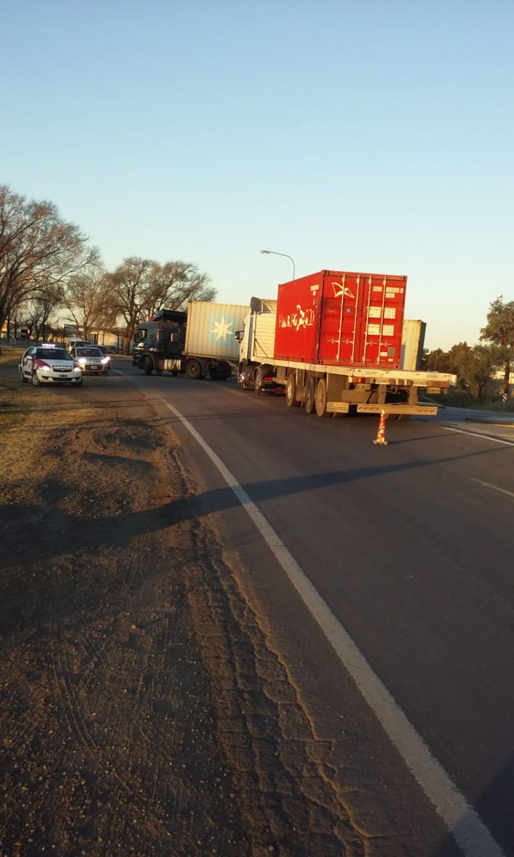 Accidente en el acceso a la ciudad