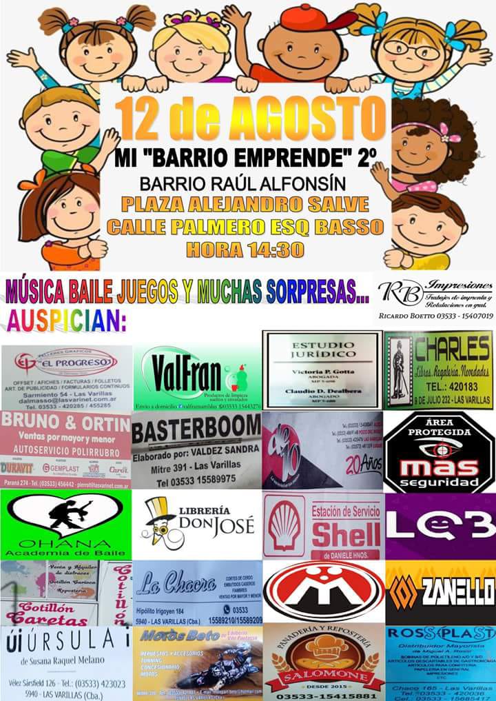 Este domingo, segunda edición de la feria de Barrio Alfonsín. Celebrarán el Día del Niño