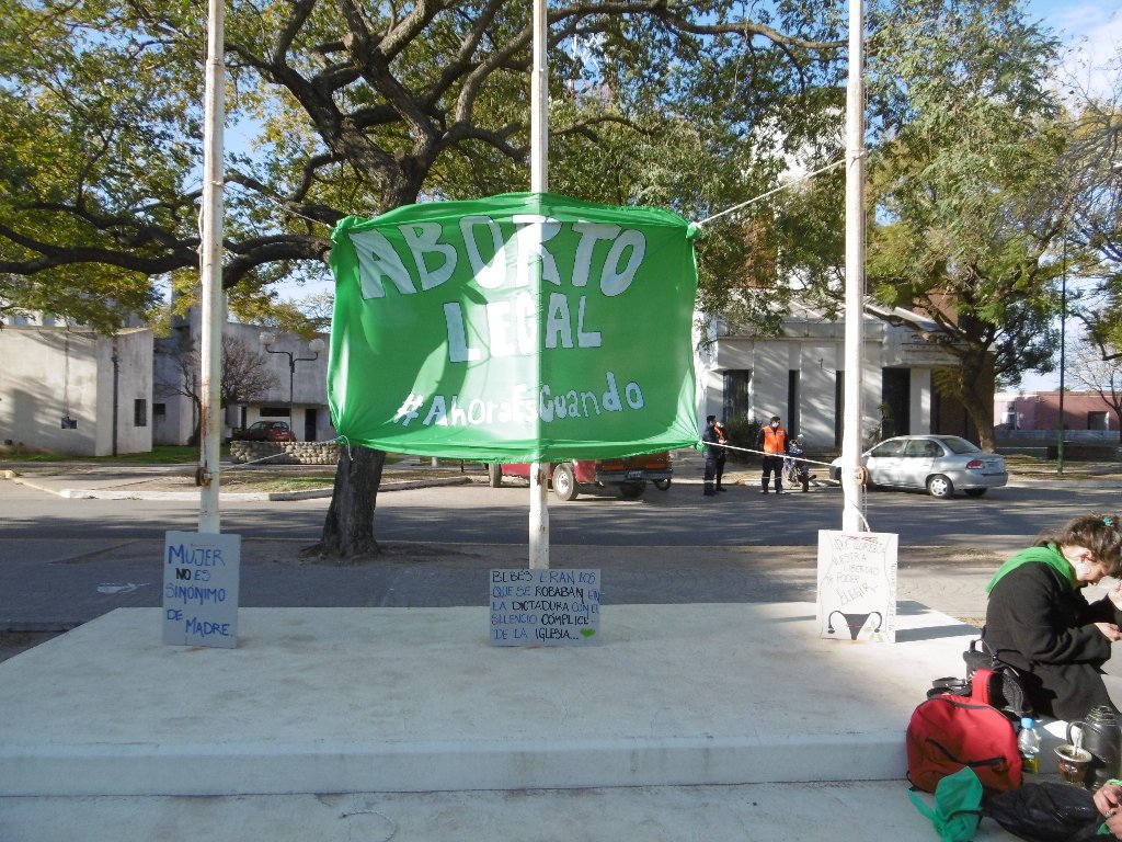 Aborto: en Las Varillas también manifestaron a favor y en contra de la despenalización
