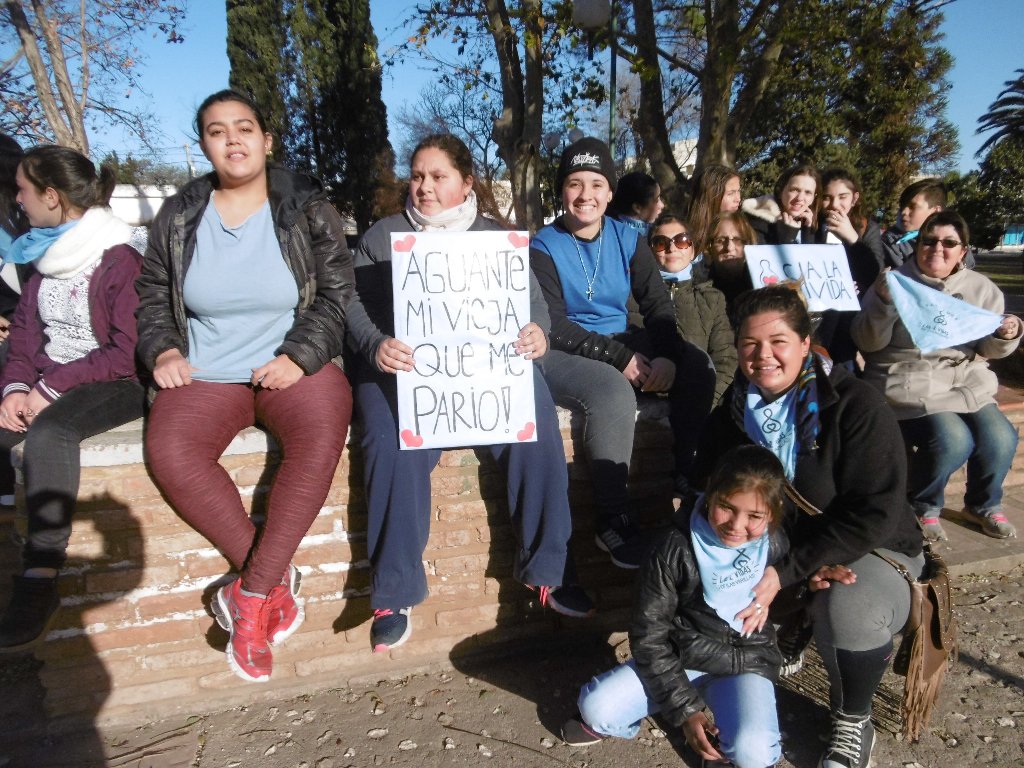Aborto: en Las Varillas también manifestaron a favor y en contra de la despenalización