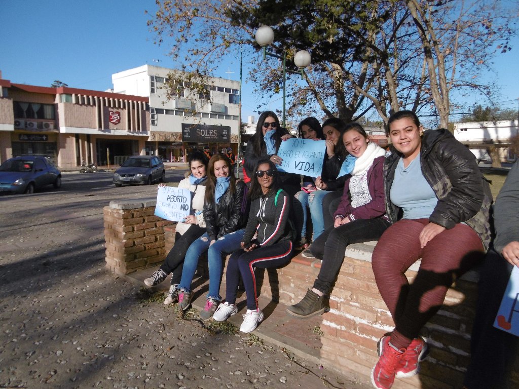 Aborto: en Las Varillas también manifestaron a favor y en contra de la despenalización