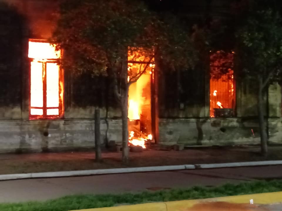Ardió una casa en Laspiur. Pérdidas totales