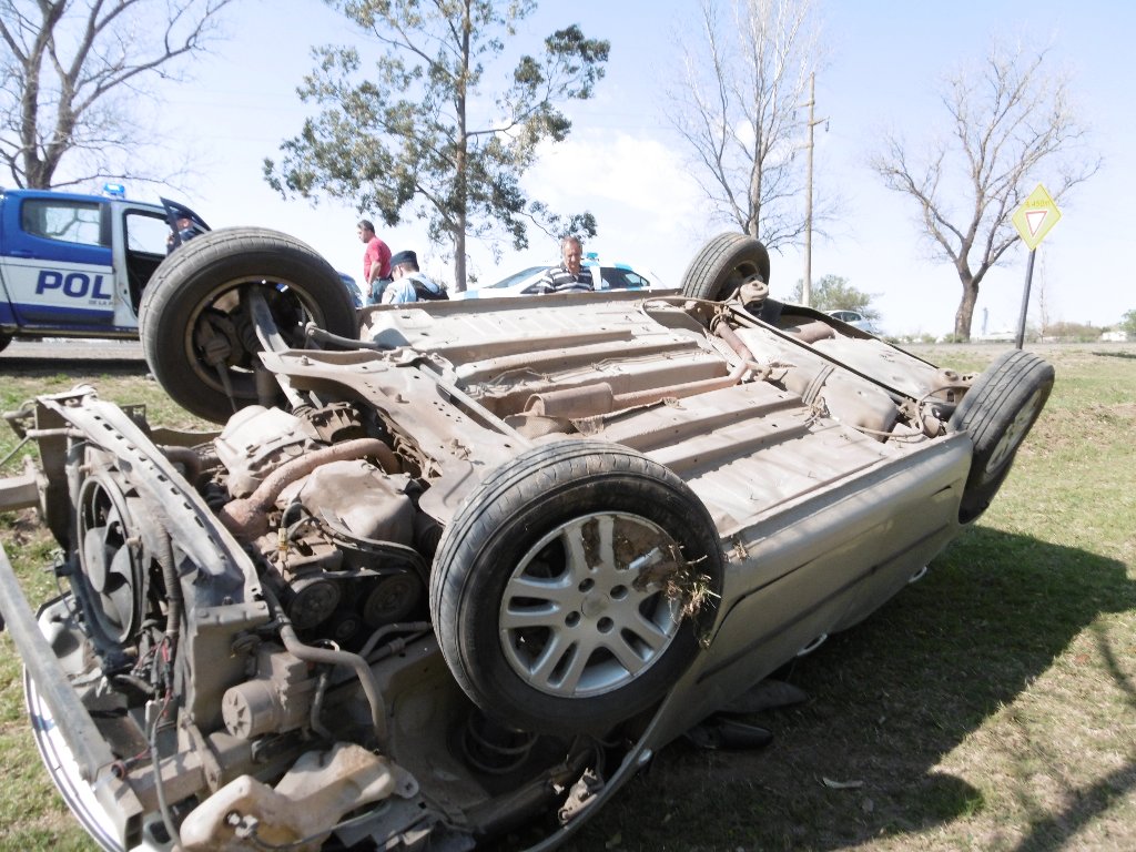 Anticipo: accidente en el acceso norte de Las Varillas