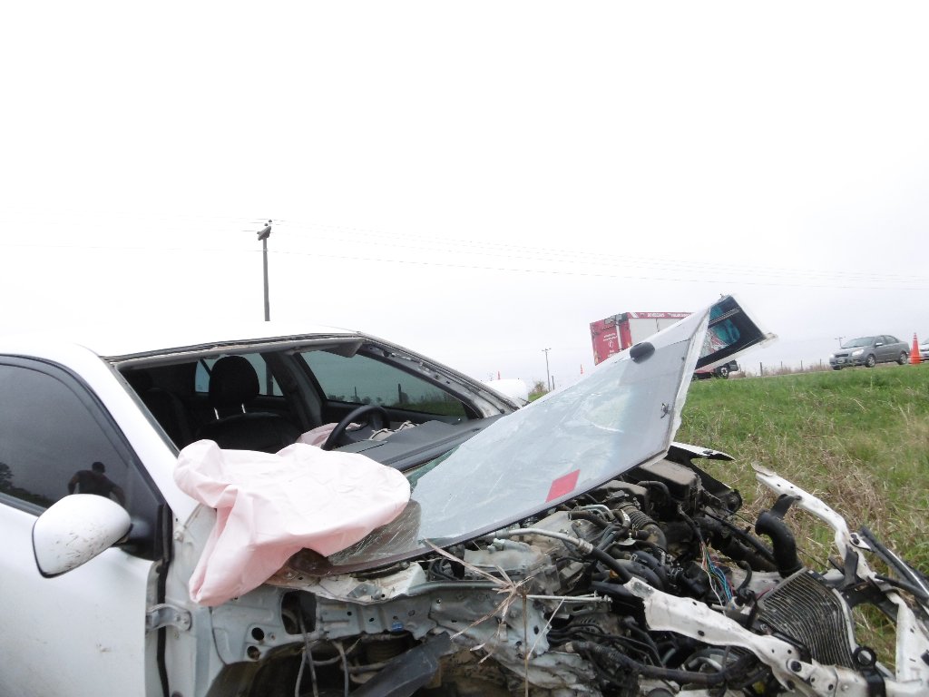 Choque Frontal en Ruta 158