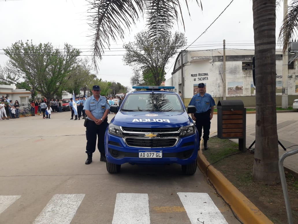 Fiestas Patronales de Sacanta: entregaron móvil policial