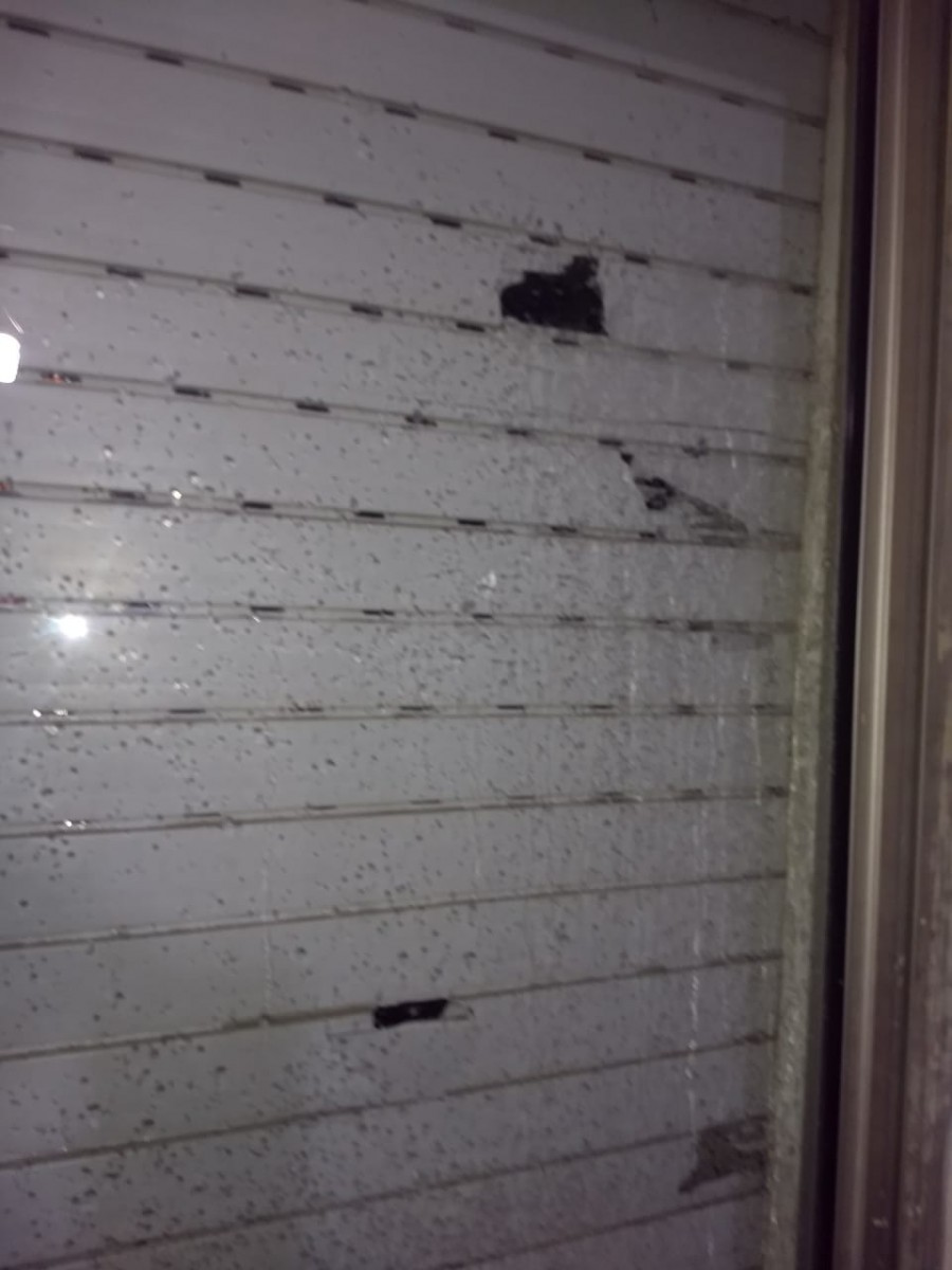 Fuerte temporal con granizo provocó numerosos daños en la región