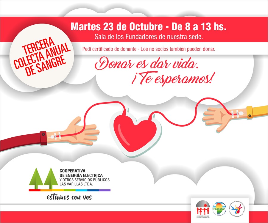 La Cooperativa organiza una  nueva colecta de sangre