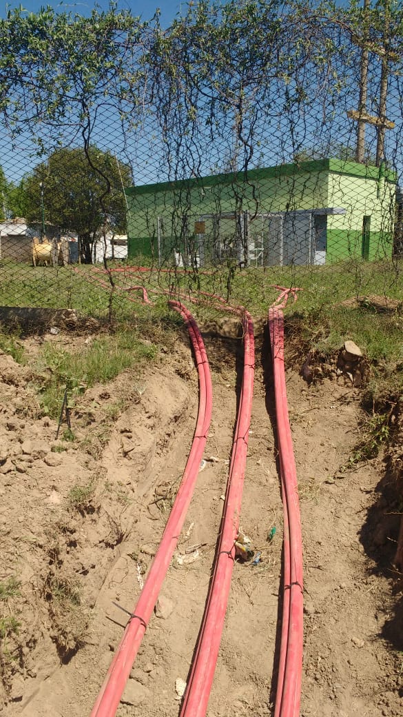 El próximo fin  de semana podrían conectar la estación eléctrica móvil con la Estación de Rebaje de Barrio Juan XXIII