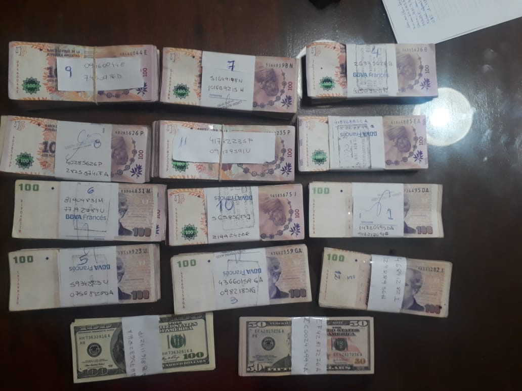 Millonario botín en mercaderías y dinero secuestraron en Laspiur