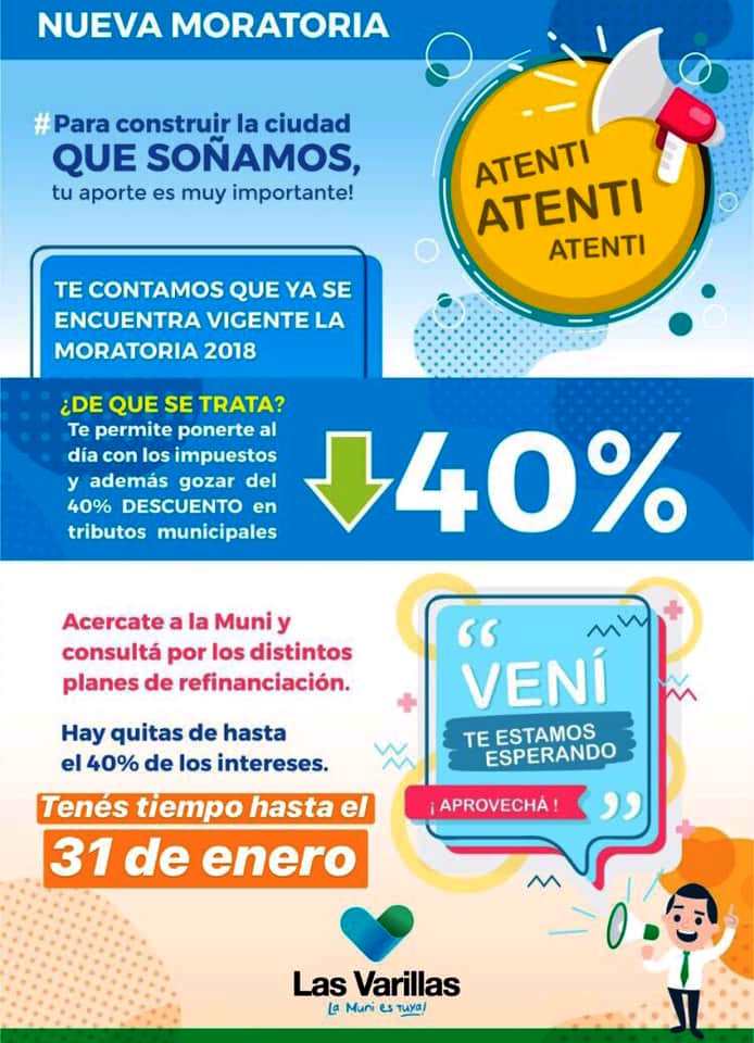 Últimos 15 días de la moratoria municipal