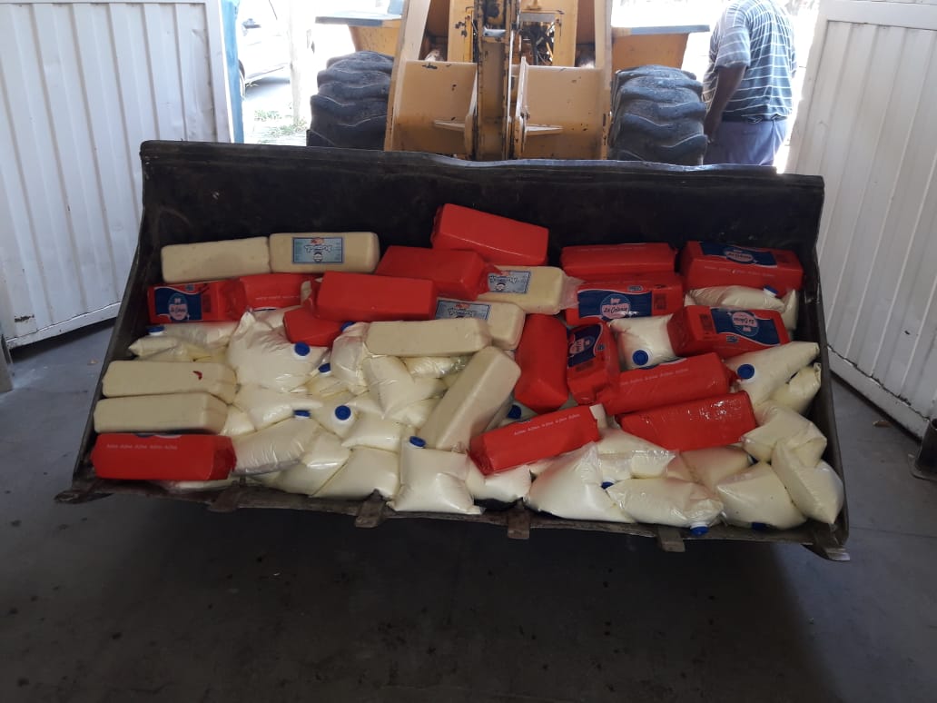 Decomisaron lácteos y detuvieron a dos personas. Accidente en zona urbana