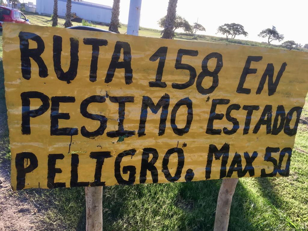 Segunda protesta sobre la Ruta 158