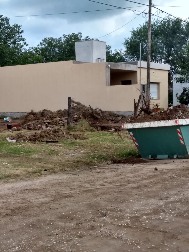 Escape de gas y trabajo para Bomberos