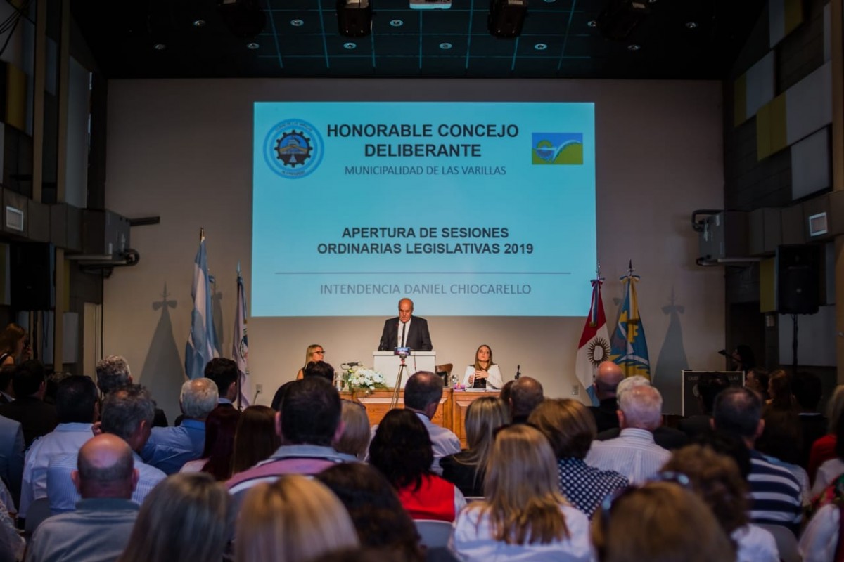 Discurso de apertura de sesiones del intendente Daniel Chiocarello