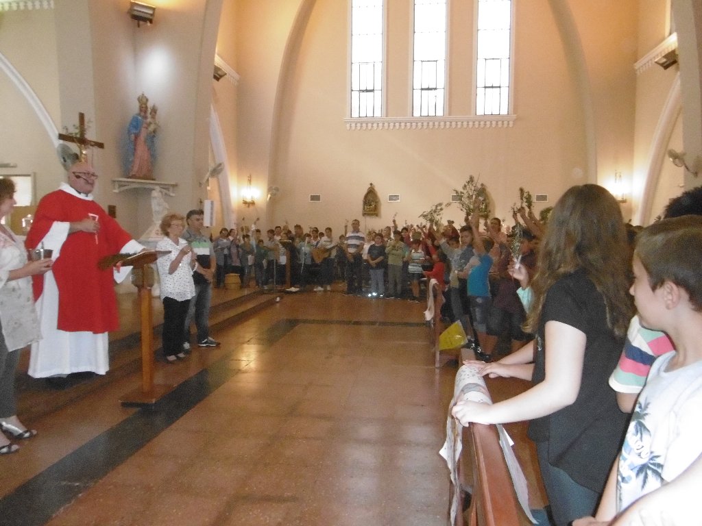 Bendición de ramos de olivo en Las Varillas
