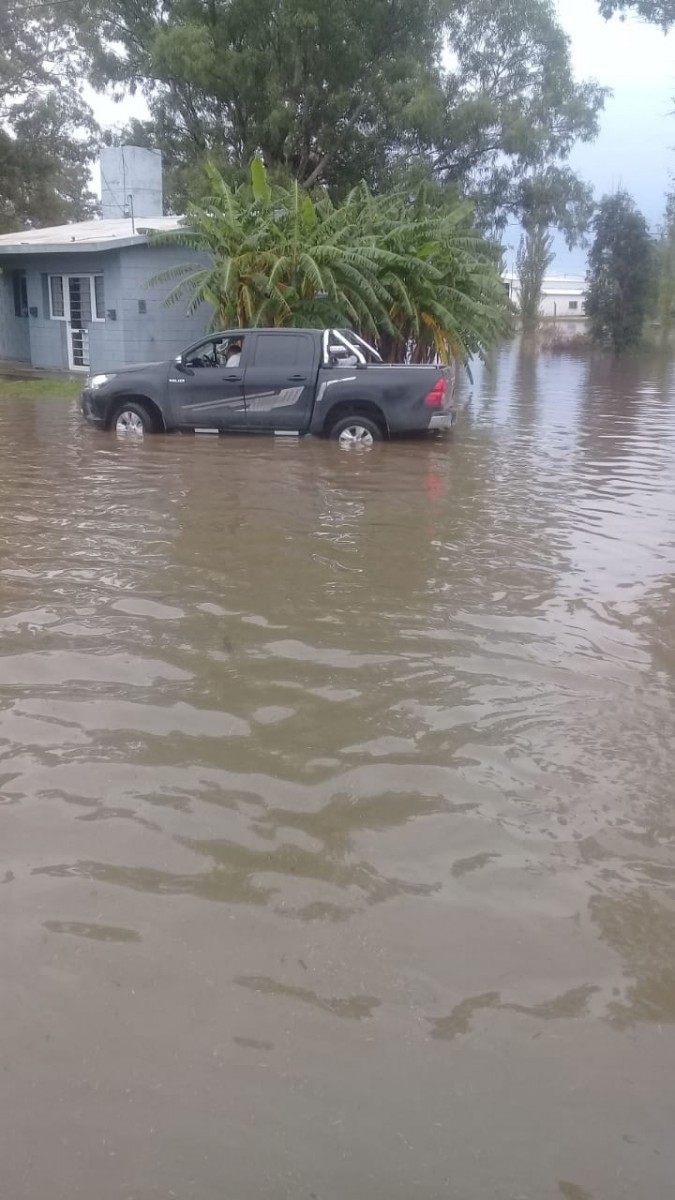 Las copiosas lluvias causaron cortes de ruta y  evacuados en localidades de la región. Las más afectadas El Arañado y Laspiur