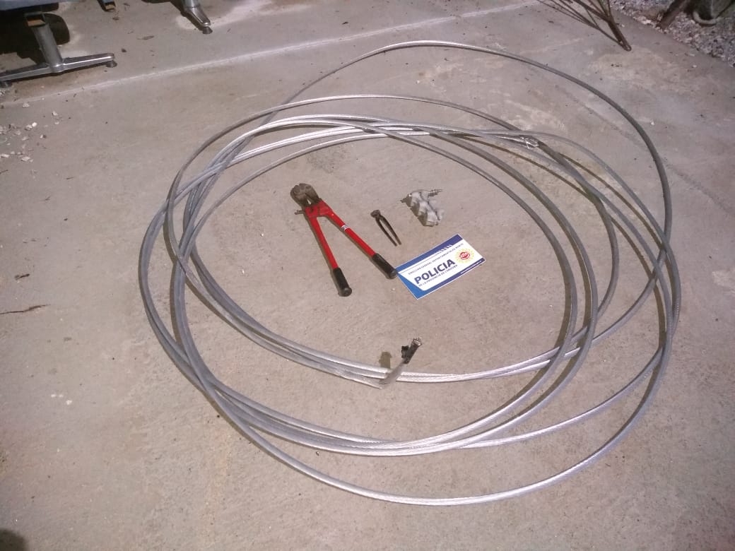 Detuvieron a dos personas por intento de robo de cables de alta tensión