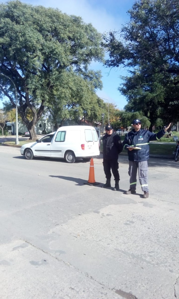 Numerosas actas a choferes de camiones que circulaban por la parte urbana de la Ruta 158