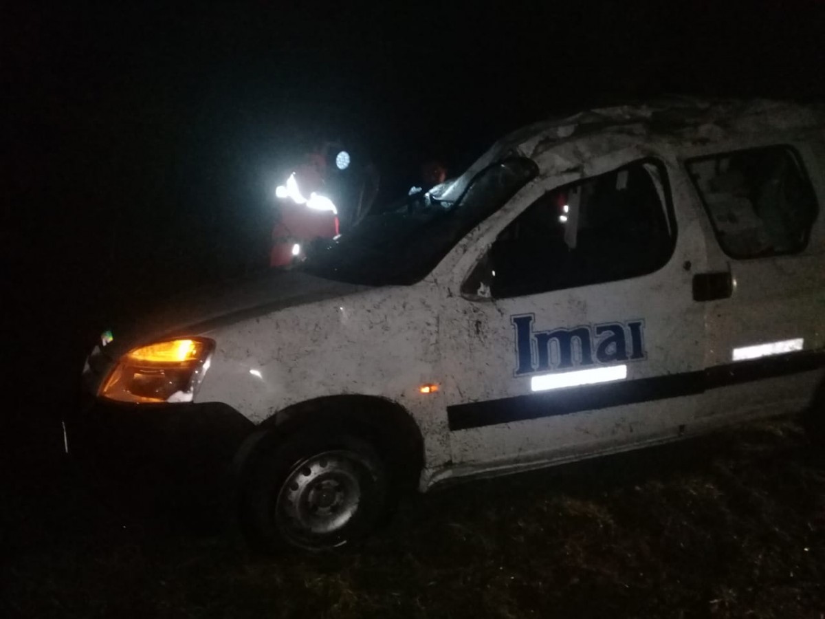 Un nuevo accidente en la Ruta 158 dejó una víctima con  serias lesiones