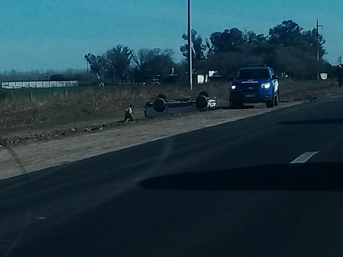 Impresionante accidente en cercanías de Pozo del Molle