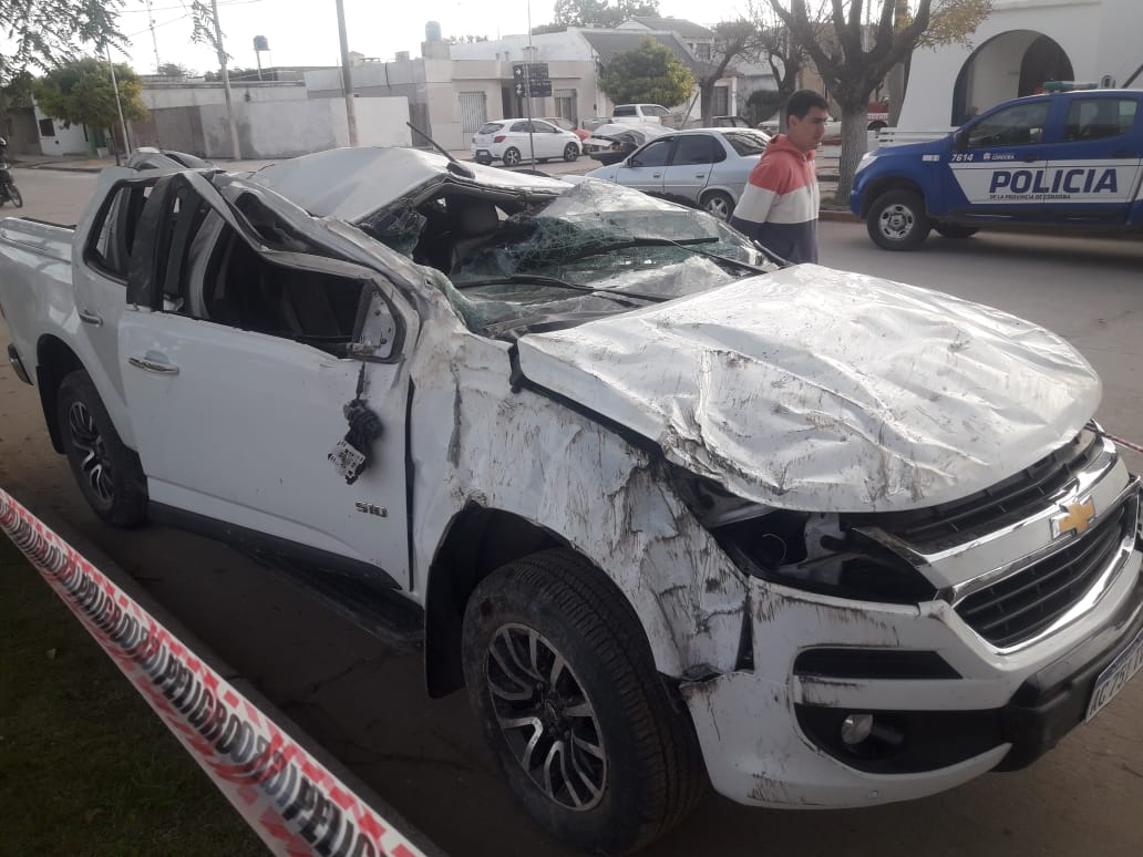 Impresionante accidente en cercanías de Pozo del Molle