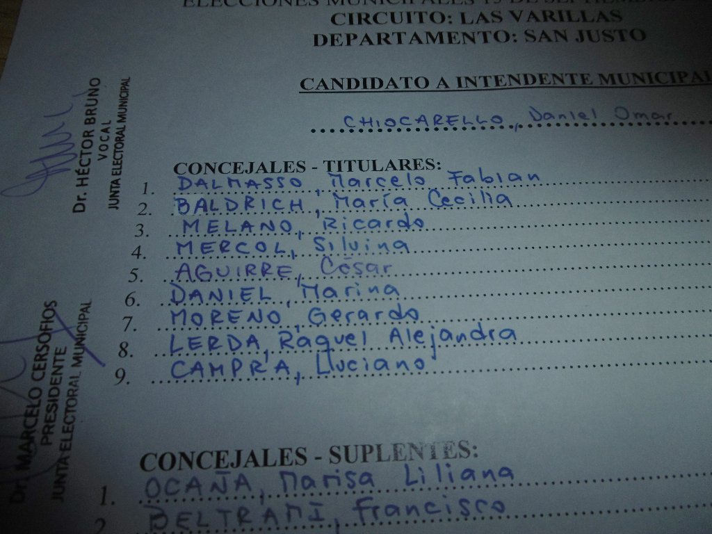 Candidatos de Hacemos por Córdoba para las elecciones del 15 de setiembre