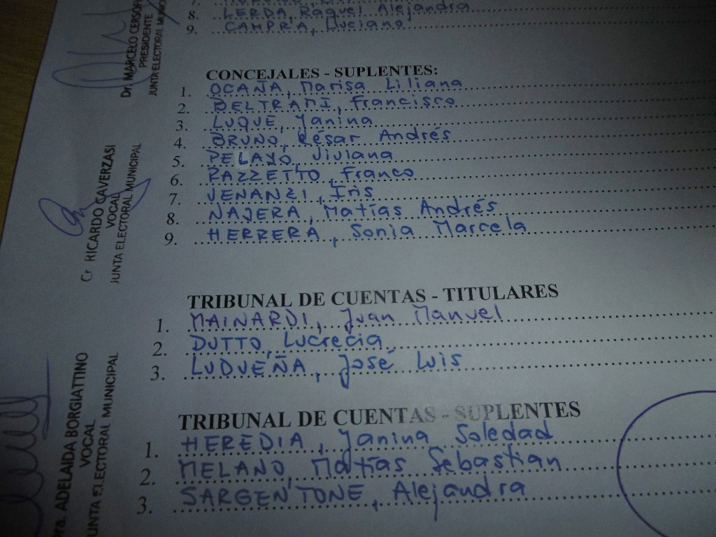 Candidatos de Hacemos por Córdoba para las elecciones del 15 de setiembre
