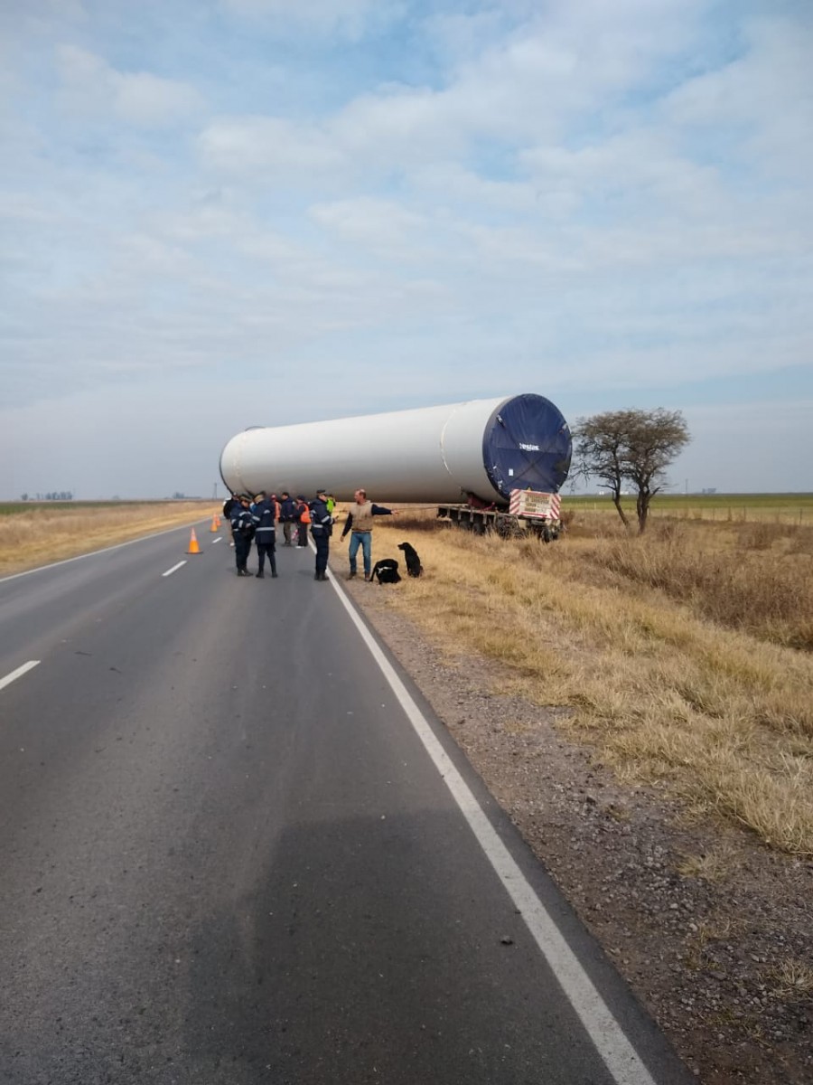 Curioso accidente en la Ruta Provincial Nº 3